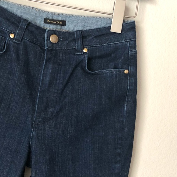 \Massimo Dutti\• Straight Leg Dark Wash Jeans - Picture 2 of 15